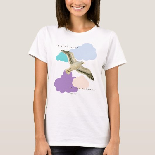 雲の中のカモメ Tシャツ (正面)