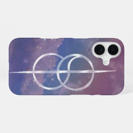 雲の中のシフト記号のスマホケース iPhone 16ケース (裏面横)