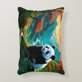 雲の中のパンダのクマ アクセントクッション (正面(垂直))