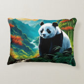 雲の中のパンダのクマ アクセントクッション (裏面)