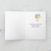 雲の中のベビーガール気球 案内状 (内部)