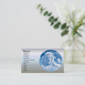 雲の中のライオンとラム 名刺 (スタンド正面)