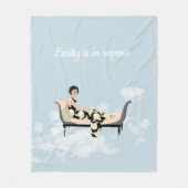 雲の中のレイチェア フリースブランケット (正面)