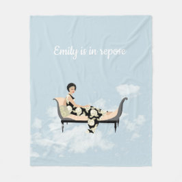 雲の中のレイチェア フリースブランケット