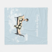 雲の中のレイチェア フリースブランケット (正面(横))