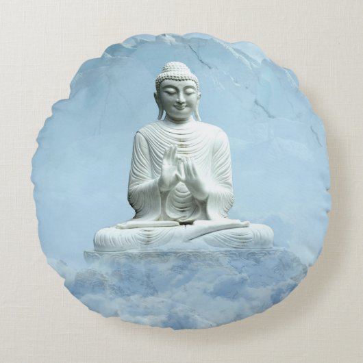 雲の中の仏陀 ラウンドクッション (正面)