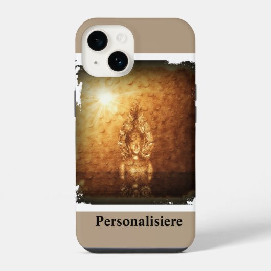 雲の中の仏 iPhoneケース (裏面)