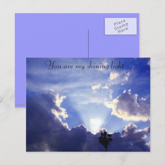 雲の中の光_ ポストカード (正面/裏面)