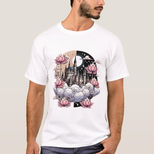 『雲の中の城 – 蓮の夢』 Tシャツ (正面)