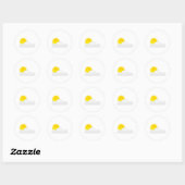雲の中の太陽 ラウンドシール (シート)