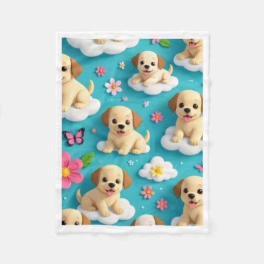 雲の中の子犬の前足 ブランケット (正面)