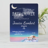 雲の中の子犬ベビーシャワー招待状 招待状 (スタンド正面)