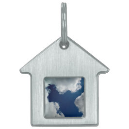 雲の中の曲線 ペットネームタグ