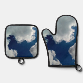 雲の中の曲線 鍋つかみ&鍋敷きセット