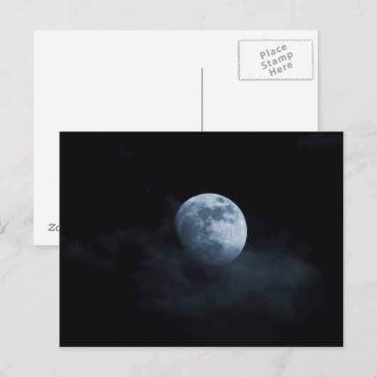 雲の中の月 ポストカード (正面/裏面)