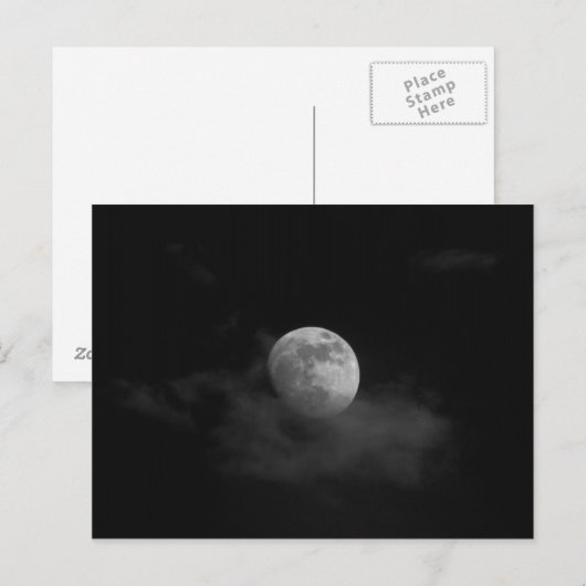 雲の中の月 ポストカード (正面/裏面)