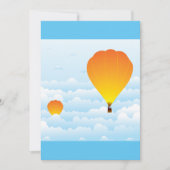雲の中の熱気球 招待状 (正面)