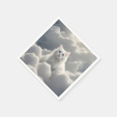雲の中の猫 スタンダードカクテルナプキン (角)