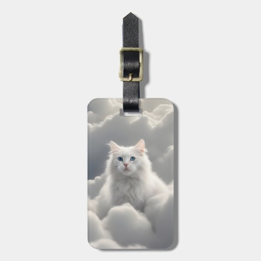 雲の中の猫 ラゲッジタグ (正面縦)