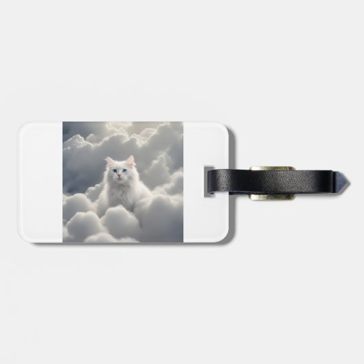 雲の中の猫 ラゲッジタグ (裏面横)