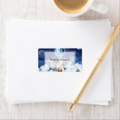 雲の中の猫 ラベル (インサイチュ)