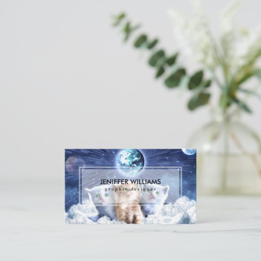 雲の中の猫 名刺 (スタンド正面)