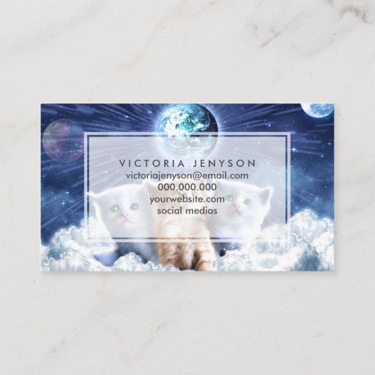 雲の中の猫 名刺 (裏面)