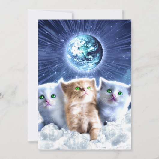 雲の中の猫 招待状 (裏面)