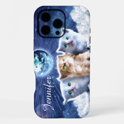 雲の中の猫 iPhoneケース (裏面)