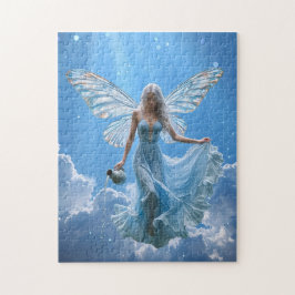 雲の中の美しいアクエリアスの妖精 ジグソーパズル