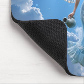 雲の中の美しいアクエリアスの妖精 マウスパッド (コーナー)