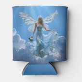 雲の中の美しいアクエリアスの妖精 缶クーラー (正面)