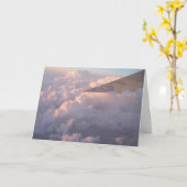雲の中の翼 カード (黄色い花)