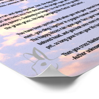 雲の中の虹の橋の詩 ポスター