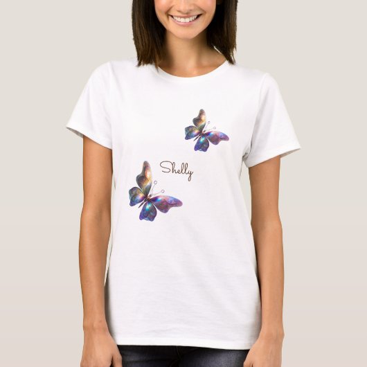 雲の中の蝶々 Tシャツ (正面)
