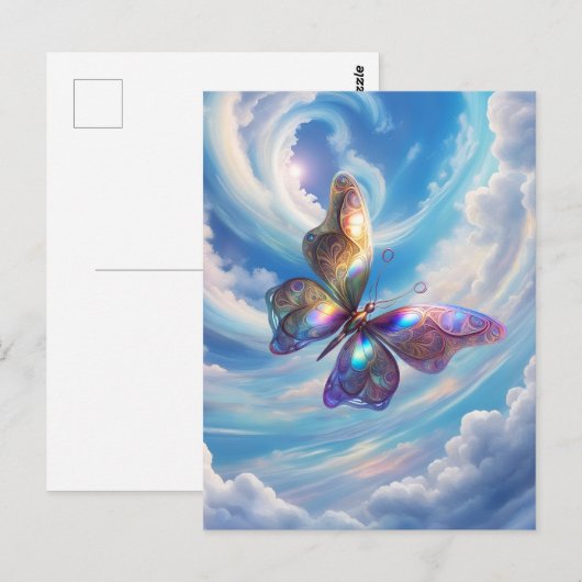 雲の中の蝶 ポストカード (正面/裏面)