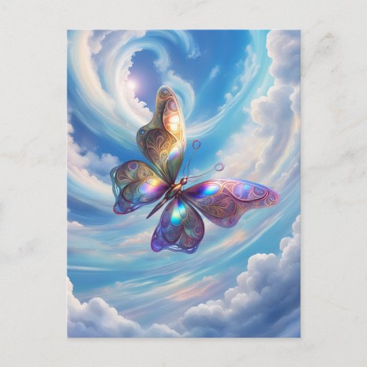 雲の中の蝶 ポストカード (正面)