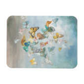 雲の中の蝶 マグネット (横)