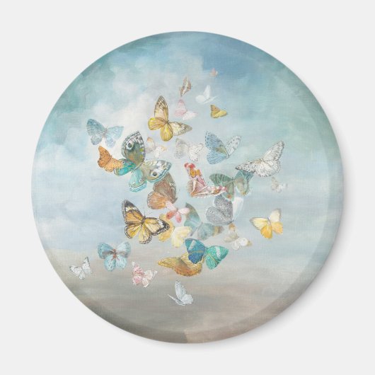 雲の中の蝶 マグネット (正面)