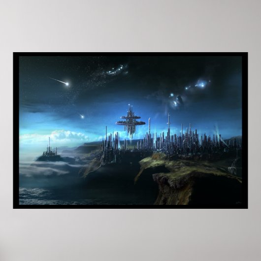 雲の中の都市 ポスター (正面)