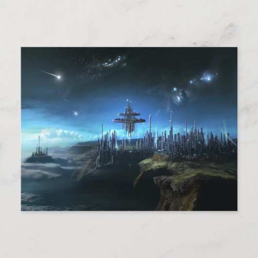 雲の中の都市 ポストカード (正面)