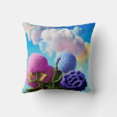 雲の中の野生の花 クッション (裏面)