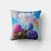 雲の中の野生の花 クッション (正面)