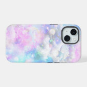 雲の中の銀河 iPhone 15ケース (裏面横)