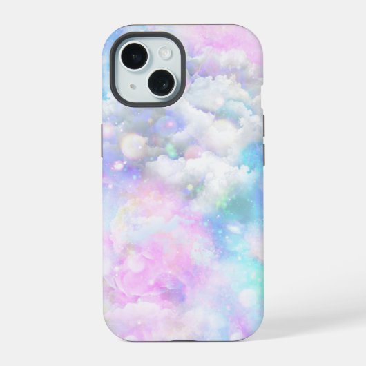 雲の中の銀河 iPhone 15ケース (裏面)