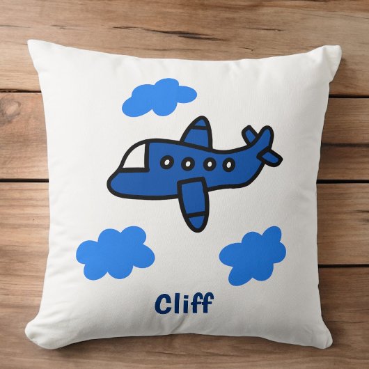 雲の中の飛行機 オーダーメイド / 子供用 航空グッズ クッション