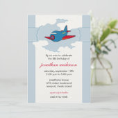 雲の中の飛行機 - 誕生日招待状 -2 招待状 (スタンド正面)