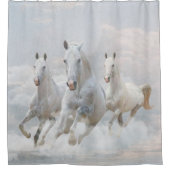 雲の中の馬 シャワーカーテン (正面)