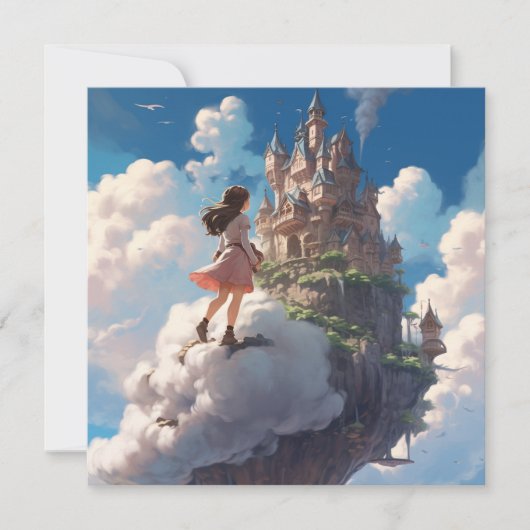 雲の中を散歩すること カード (正面)