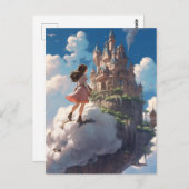 雲の中を散歩すること ポストカード (正面/裏面)